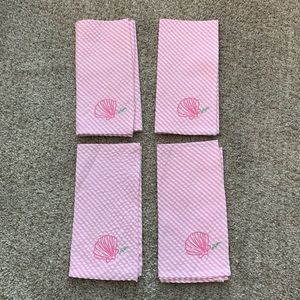 Set of Lilly Pulitzer Seersucker Napkins/Bandanas